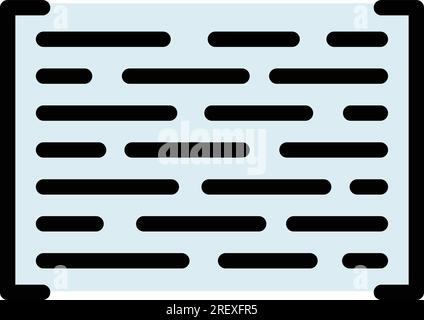 Icona di progettazione CMS per delineare il vettore. Sviluppo Web. Colore codice grafico piatto Illustrazione Vettoriale