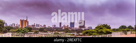 Uhuru Park View Point Nairobi City County Panorama Cityscapes - Antony Trivet Viaggi Foto Stock