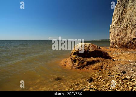 Bacino idrico di Kakhovka nella regione di Zaporizhzhia, Ucraina. Foto Stock