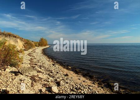 Bacino idrico di Kakhovka nella regione di Zaporizhzhia, Ucraina. Foto Stock