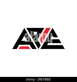 Logo APE triangolare a lettera con forma triangolare. Monogramma con logo APE Triangle. Modello logo vettoriale triangolare APE di colore rosso. APE triangul Illustrazione Vettoriale