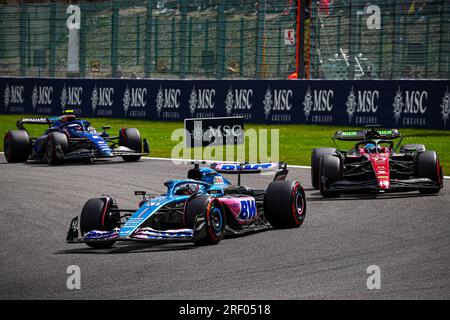 #31 Esteban Ocon, (fra) Alpine F1 Team durante il GP belga, Spa-Francorchamps 27-30 luglio 2023 Formula 1 World Championship 2023. Foto Stock