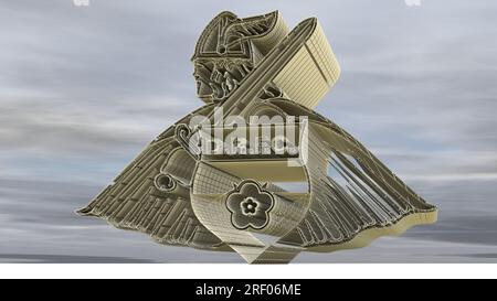 Illustrazione di un distintivo della Football League inglese. Foto Stock