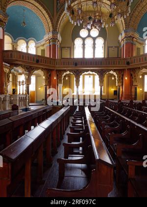 Interno della sinagoga di Sofia nella città di Sofia, Bulgaria, 30 luglio 2023 Foto Stock