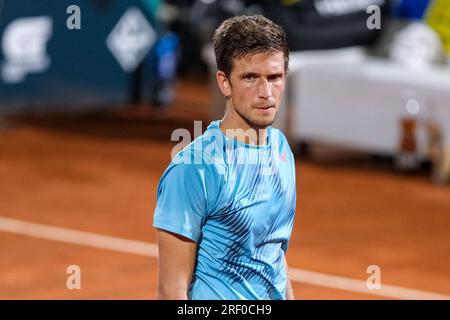 Verona, Italia. 30 luglio 2023. Ritratto di Vit Kopriva durante le finali di internazionali di Verona - torneo di tennis ATP Challenger 100 al Circolo Tennis Scaligero di Verona il 30 luglio 2023, Verona Italia. Credito: Agenzia fotografica indipendente/Alamy Live News Foto Stock