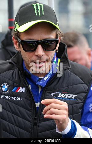 Nuerburg, Germania. 30 luglio 2023. # 46, Nurburg, Germania, domenica 30 LUGLIO 2023: Valentino ROSSI, Team WRT, BMW M4 GT3, durante la gara della Fanatec GT World Challenge Endurance Cup. Il Team WRT gareggia nella Fanatec GT World Challenge Endurance Cup, immagine a pagamento, foto copyright © ATP Geert FRANQUET (FRANQUET Geert /ATP/SPP) credito: SPP Sport Press Photo. /Alamy Live News Foto Stock