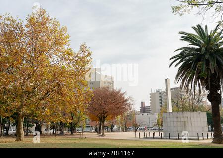 Autunno del Parco Hakata Reisen a Fukuoka, Giappone Foto Stock
