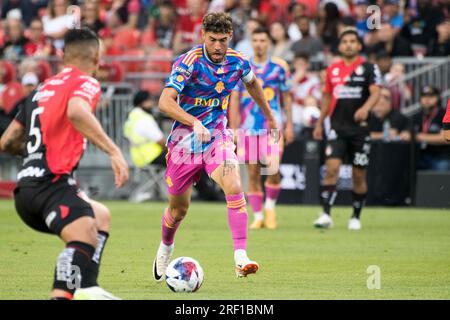 Toronto, Ontario, Canada. 30 luglio 2023. Jonathan Osorio n. 21 in azione durante la partita della Leagues Cup tra Toronto FC e Atlas FC al BMO Field di Toronto. Il gioco si è concluso nel 0-1 (Credit Image: © Angel Marchini/ZUMA Press Wire) SOLO PER USO EDITORIALE! Non per USO commerciale! Foto Stock