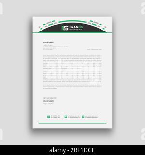 Design professionale creativo semplice Business e aziendale moderno modello di carta intestata Illustrazione Vettoriale