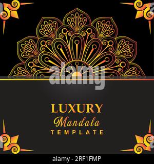 Accattivante disegno vettore Mandala Illustrazione Vettoriale