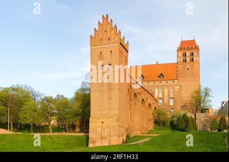 Mattone gdanisko gotico (dansker) di mattone castello gotico di un capitolo casa del vescovado di Pomesania costruito in ordine Teutonico castello di architettura e stile Foto Stock