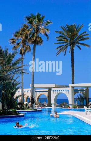 Hotel Zita Resort, Oasis Zarzis vicino a Djerba, Tunisia Foto Stock
