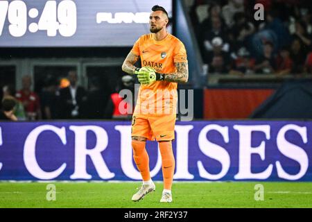 Alexandre LETELLIER del PSG durante la partita di calcio del campionato francese di Ligue 1 tra Paris Saint-Germain e Clermont Foot 63 il 3 giugno 2023 allo stadio Parc des Princes di Parigi, Francia - foto Matthieu Mirville / DPPI Foto Stock