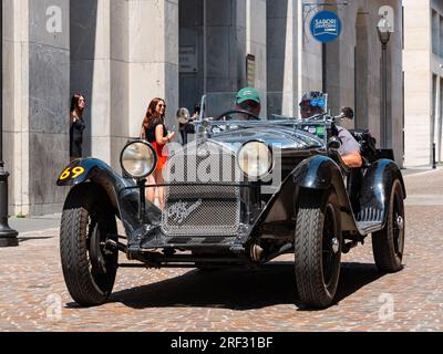 1931 ALFA ROMEO 6C 1750 GS SPIDER ZAGATO, mille miglia 2023, giorno 5 a Brescia Foto Stock