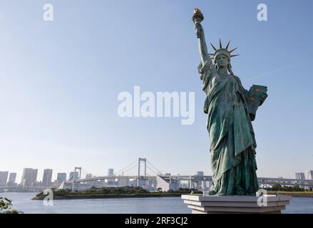 STATUA DELLA LIBERTÀ DI ODAIBA TOKYO Foto Stock