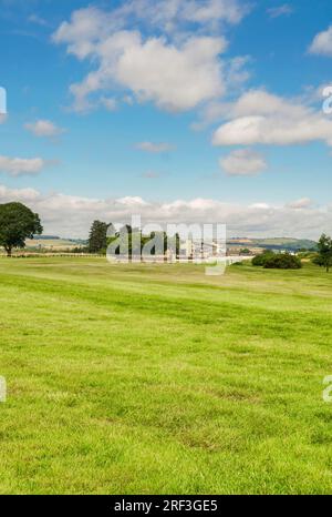 Ippodromo di Ludlow e tribuna Budleigh Salterton. Luglio 2023 Foto Stock