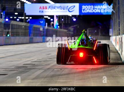 Londra, Regno Unito. 30 luglio 2023. Excel, Londra, Regno Unito il 30 2023 luglio. Nick CASSIDY, HA PARTECIPATO al HANKOOK 2023 London ABB Formula e World Championship all'Excel di Londra, nel Regno Unito, il 30 2023 luglio. Crediti: Francis Knight/Alamy Live News Foto Stock