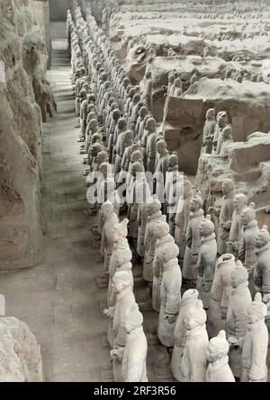Parte dell'Esercito di Terracotta a Xian in Cina Foto Stock