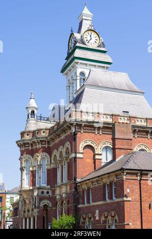 Grantham Lincolnshire Grantham Guildhall edificio comunale sulla collina di San Pietro Grantham Lincolnshire Inghilterra UK GB Europa Foto Stock