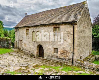 Padley Chapel sul sito dei resti di Padley Hall vicino a Grindleford nel Derbyshire Peak District UK Foto Stock