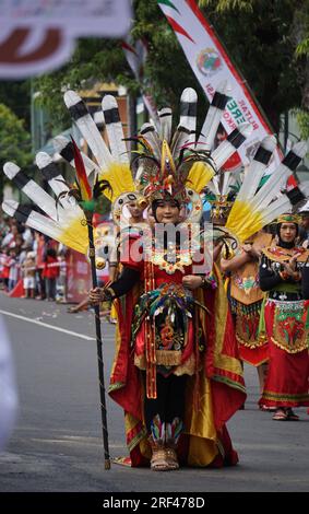 Balli Bakena dal centro di kalimantan al BEN Carnival Foto Stock