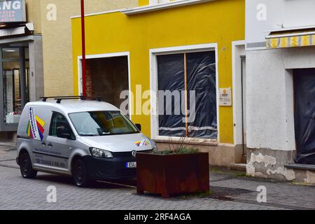 Situazione a Gemünd in Germania 18 mesi dopo il disastro delle inondazioni Foto Stock