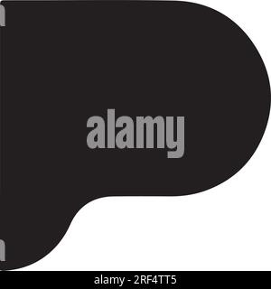 P è un simbolo del logo di piano vettore, illustrazione e silhouette Illustrazione Vettoriale