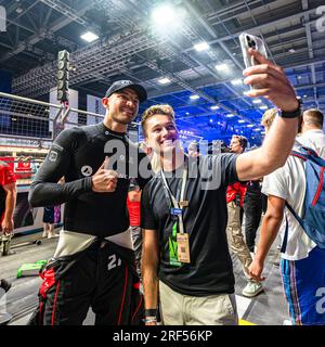 LONDRA, REGNO UNITO. 30 luglio 2023. Nella gara di domenica durante ABB FIA Formula e 2023 Hankook London e-Prix all'Excel di domenica 30 luglio 2023 a LONDRA, in INGHILTERRA. Crediti: Taka G Wu/Alamy Live News Foto Stock