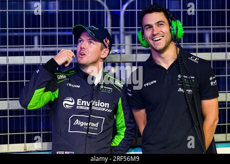 LONDRA, REGNO UNITO. 30 luglio 2023. Nick Cassidy - Envision Racing on Sunday's Race durante ABB FIA Formula e 2023 Hankook London e-Prix all'Excel di domenica 30 luglio 2023 a LONDRA, INGHILTERRA. Crediti: Taka G Wu/Alamy Live News Foto Stock