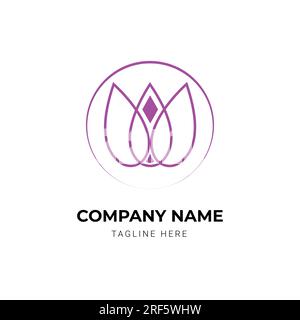 modello di design del logo vector cosmetics Illustrazione Vettoriale