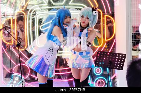 Shanghai, Cina. 1 agosto 2023. Cosplayer a ChinaJoy2023 a Shanghai, Cina, 30 luglio 2023. (Foto di Costfoto/NurPhoto) credito: NurPhoto SRL/Alamy Live News Foto Stock