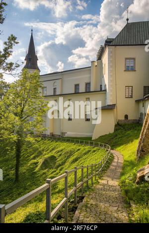 Castello di Frydecki nella città di Frydek Mistek, Repubblica Ceca. Foto Stock