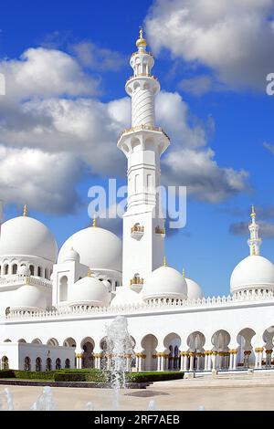 Abu Dhabi - grosse Moschee - Scheich-Zayid-Moschee Foto Stock