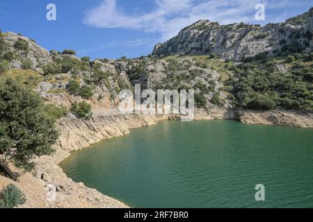 Stausee, Embalse de Gorg Blau, Serra de Tramuntana, Mallorca, Spanien Foto Stock