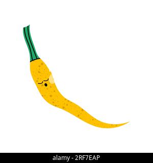 Peperoncino giallo dormiente Illustrazione Vettoriale