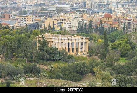 Tempel des Hephaistos, Athener Agora, Athen, Griechenland Foto Stock