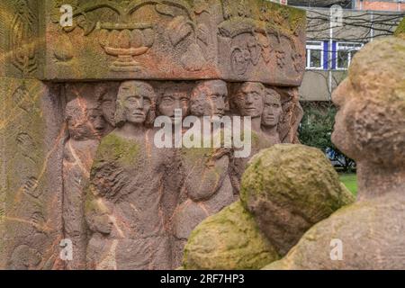 Denkmal von Ingeborg Hunzinger zum Frauenprotesta in der Rosenstraße, Mitte, Berlino, Germania Foto Stock