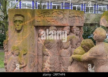 Denkmal von Ingeborg Hunzinger zum Frauenprotesta in der Rosenstraße, Mitte, Berlino, Germania Foto Stock