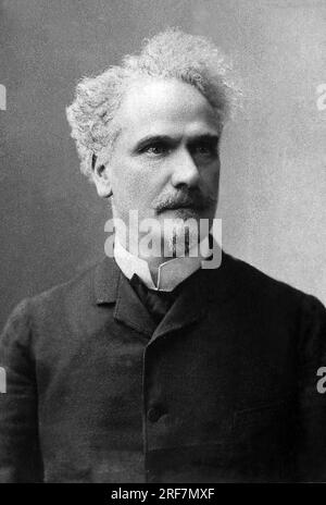 Ritratto di Henri Rochefort, marchese di Rochefort Lucay, dit Henri, journaliste, homme politique francais (1831-1913). Foto Stock