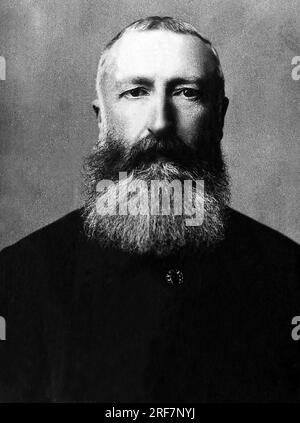 Portrait de Leopold II de Belgique (1835-1909), roi des Belges de 1865 a 1909. Foto Stock