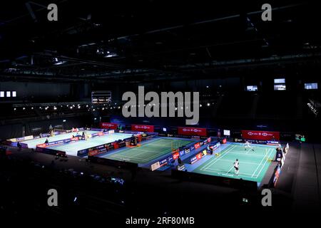 Sydney, Australia. 1 agosto 2023. Una visione generale dei quattro campi durante il giorno 1 del Sathio Group Australian Open 2023 al Quaycenter il 1 agosto 2023 a Sydney, Australia Credit: IOIO IMAGES/Alamy Live News Foto Stock