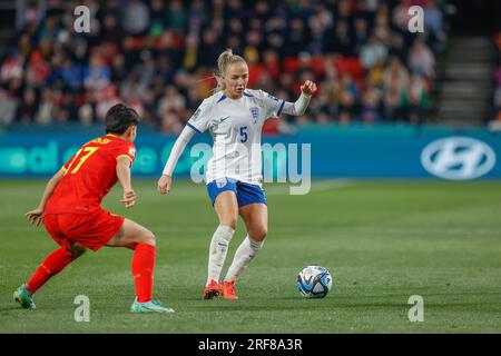 Adelaide/Tarntanya, Australia, 1 agosto 2023, Coppa del mondo femminile FIFA (gruppo D - partita n. 39) Inghilterra vs Cina, credito: Mark Willoughby/Alamy Live News Foto Stock