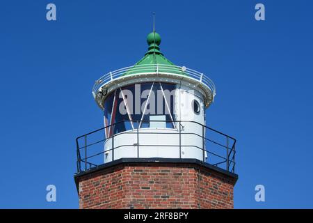 Rotes Kliff- Leuchtturm / Red Cliffs-Lighthouse a Kampen, Sylt, Isole Frisone, Mare del Nord, Schleswig-Holstein, Germania Foto Stock