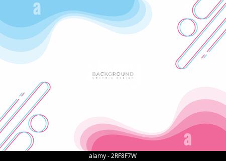 Modello di progettazione grafica sfondo cornice, illustrazione vettoriale Illustrazione Vettoriale