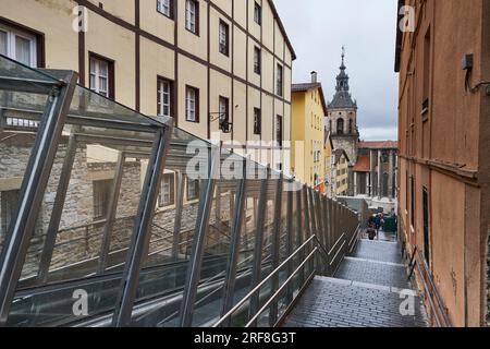 Veduta del Canton de la Soledad, Vitoria, Gasteiz, Álava, Paesi Baschi, Euskadi, Euskal Herria, Spagna. Foto Stock