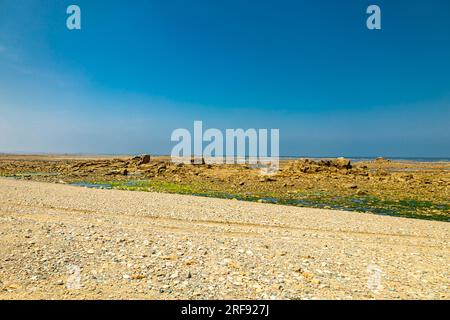 Piccolo tour alla scoperta della penisola di Sillon de Talbert nella splendida Bretagna vicino Pleubiana - Francia Foto Stock