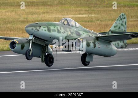 Messerschmitt me 262 Swallow from Manching in Germania, fa il suo debutto al Royal International Air Tattoo 2023 Foto Stock