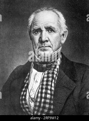 Texas: c. 1848 Un ritratto di Sam Houston che è stato presidente, governatore e senatore del Texas. Foto Stock