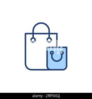 Vettore icona shopping bag. cartello e simbolo dello shopping Illustrazione Vettoriale