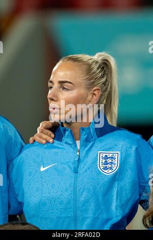 Adelaide, Aus. 1 agosto 2023. Adelaide, Australia, 1 agosto 2023: Ritratto di Alex Greenwood (5 Inghilterra) durante la partita di calcio del gruppo D della Coppa del mondo femminile 2023 tra China PR e Inghilterra all'Hindmarsh Stadium di Adelaide, Australia. (NOE Llamas/SPP) credito: SPP Sport Press Photo. /Alamy Live News Foto Stock